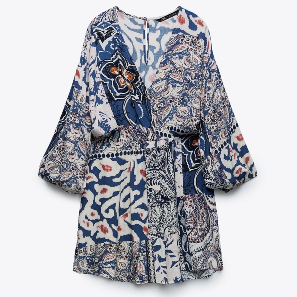 🍹Zara printed jumpsuit size xs